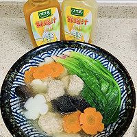 #让每餐蔬菜都营养美味#鸡汁牛肉食蔬丸子汤的做法图解4