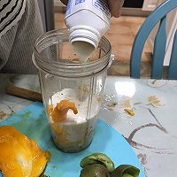 #麦子厨房#料理机出品：蜜豆分层奶昔的做法图解4