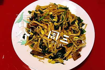 自制春饼卷合菜