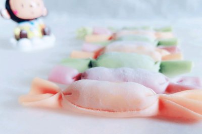 彩色糖果水饺