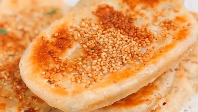 葱香酥皮烧饼