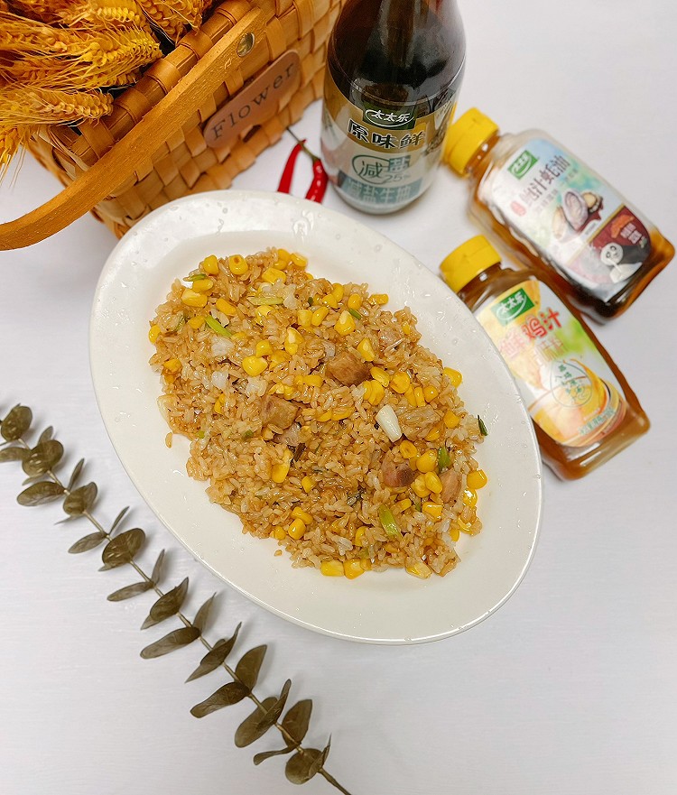 玉米炒饭的做法