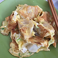 香葱煎饺爆蛋的做法图解2