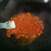 #超能量菰米试用#之三【菰米番茄蒸豆腐】的做法图解9
