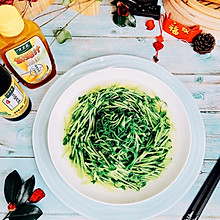 香油鸡汁豆苗旋