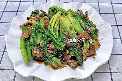 豆豉鲮鱼炒油麦菜