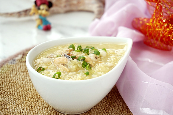 干贝淡菜薏仁小米粥的做法