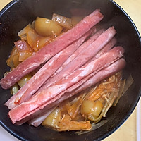 韩式金针肥牛汤面的做法图解4
