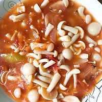 西红柿炖白玉菇的做法图解4