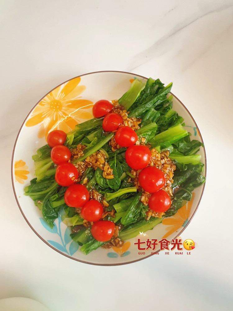 几分钟就可以上桌的蒜蓉油麦菜的做法