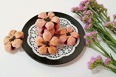 紫薯桃花酥