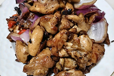 豆豉炒鸡腿
