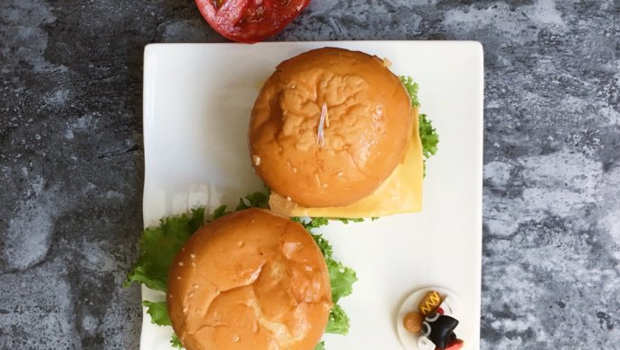 蒜香鸡肉汉堡
