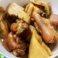 莲藕焖猪手的做法图解4