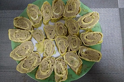 鸡蛋肉卷