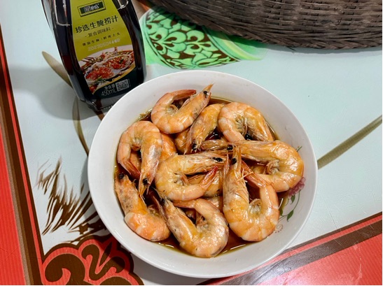 捞汁基围虾的做法