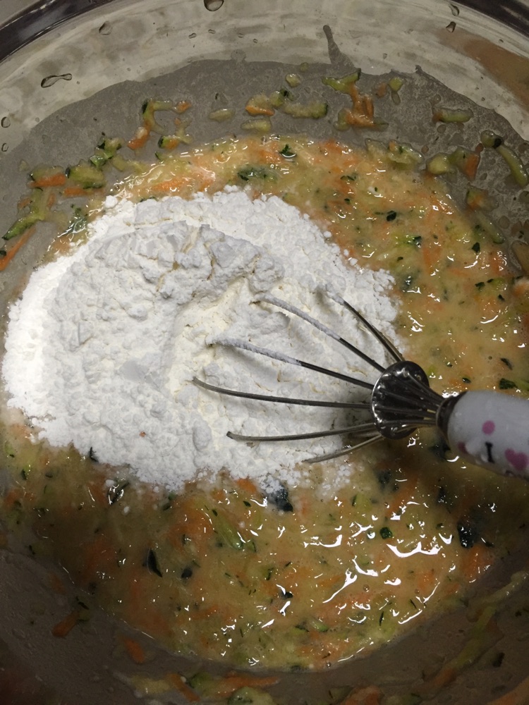 南瓜丝煎饼的做法图解3