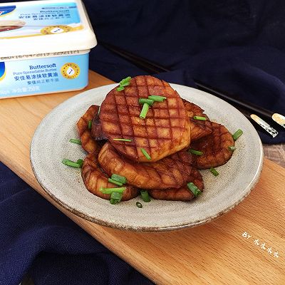 黄油香煎素鲍鱼