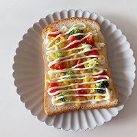 #肉食者联盟#鲜蔬焗吐司的做法图解4