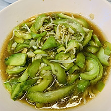 小银鱼蒸丝瓜