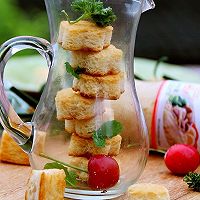 #丘比沙拉汁#松脆磨牙吐司——沙拉烤吐司粒的做法图解5