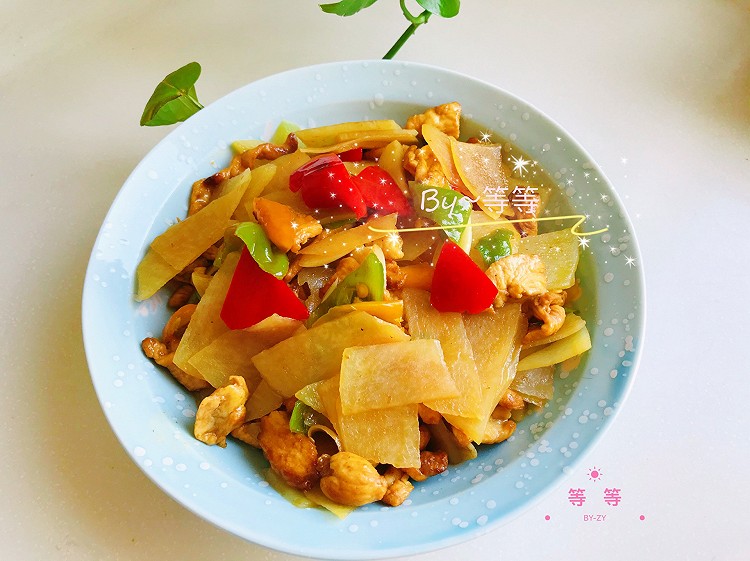 彩椒鸡肉土豆片的做法
