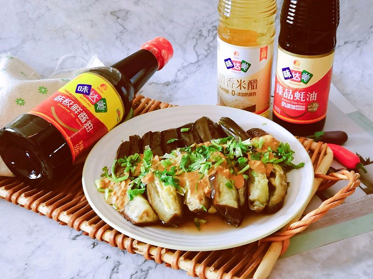 香汁拌茄条的做法