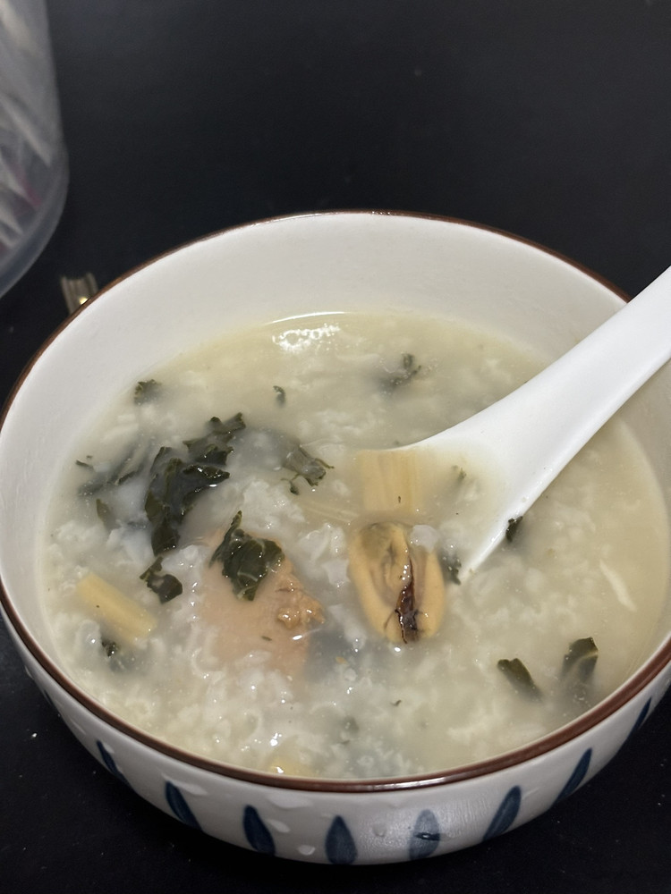 菜干淡菜瘦肉粥的做法