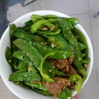 香肠炒荷兰豆的做法图解6