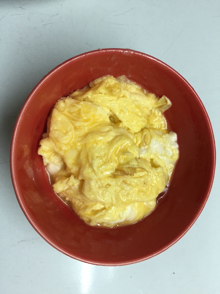 滑蛋培根饭的做法图解3