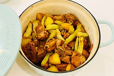 土豆豆角炖排骨