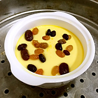 超简易蜜豆蛋奶布丁的做法图解4