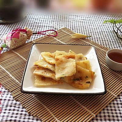 椒盐榨菜葱油饼