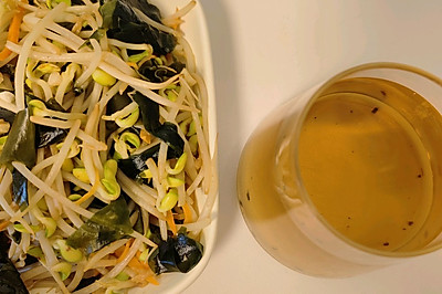 豆芽炒海带苗