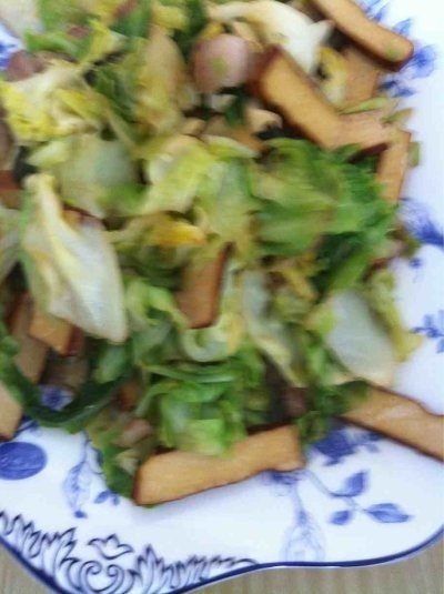 高麗菜炖豆腐干