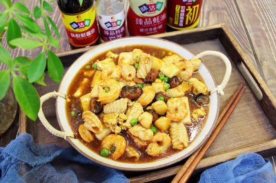 鱼籽海鲜豆腐
