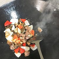 香菇肉片炒桃胶的做法图解8