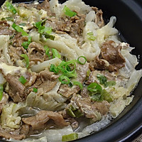 干酪牛肉白菜煲 ★砂锅白菜 3的做法图解1