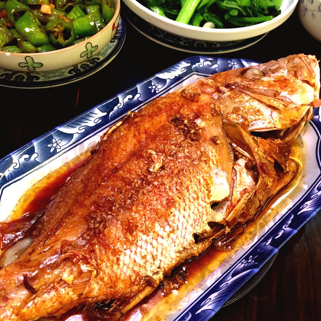 Braised red fish