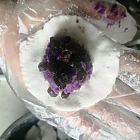 紫薯芋泥糯米团子的做法图解4