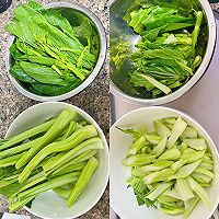 连州菜心炒腊肉的做法图解2