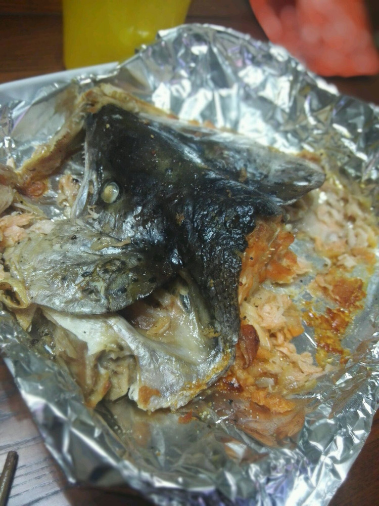 盐烤三文鱼头-在家也可以吃日料的做法