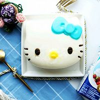 #安佳儿童创意料理#Kitty猫酸奶慕斯蛋糕的做法图解15