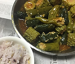 客家酿苦瓜、辣椒的做法