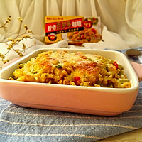 芝士焗咖喱牛肉炒饭#百梦多Lady咖喱#的做法图解22