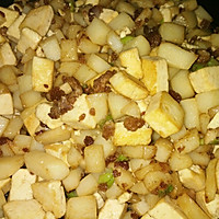 土豆猪肉沫豆腐香菇拉条子的做法图解16