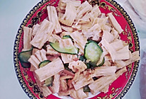 黄瓜炒腐竹的做法
