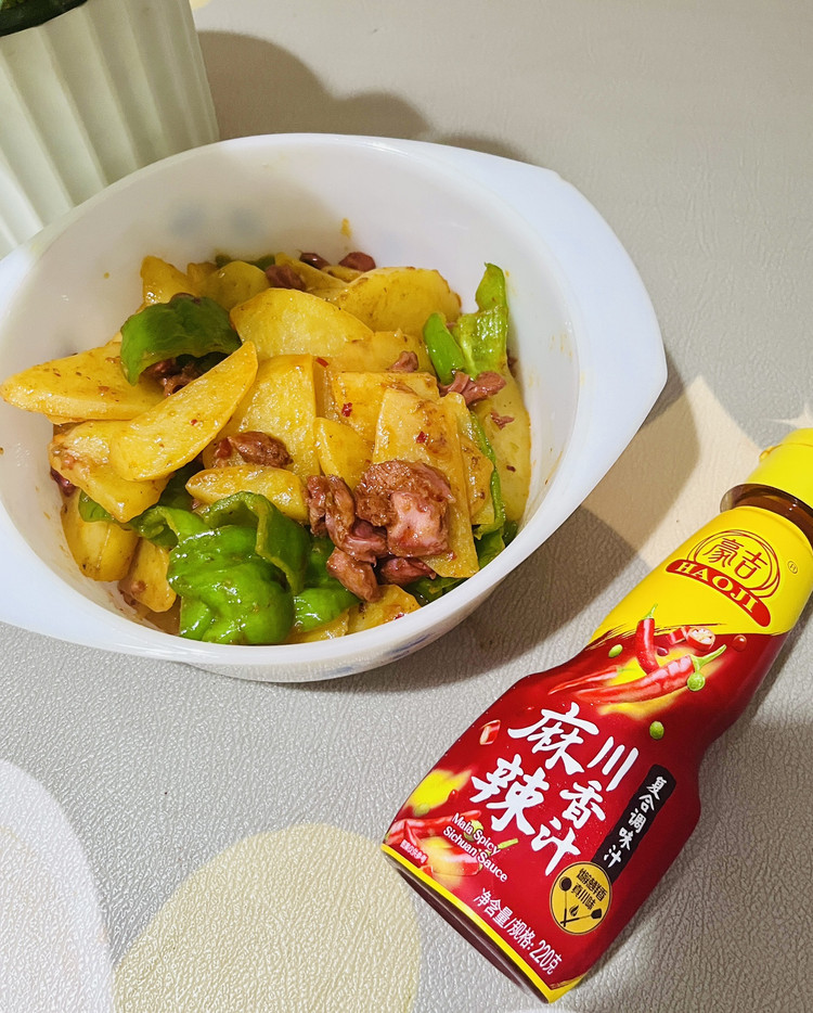 麻辣土豆小郡肝的做法