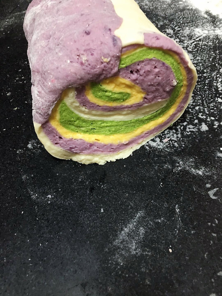 彩色馒头卷的做法