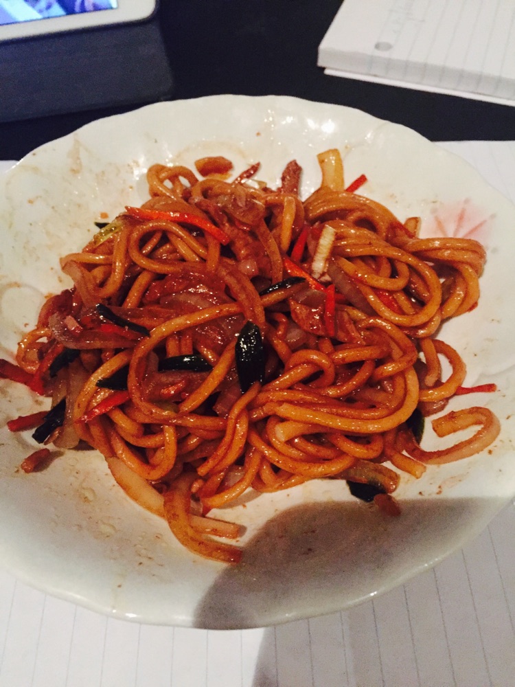 肉丝炒面的做法图解2